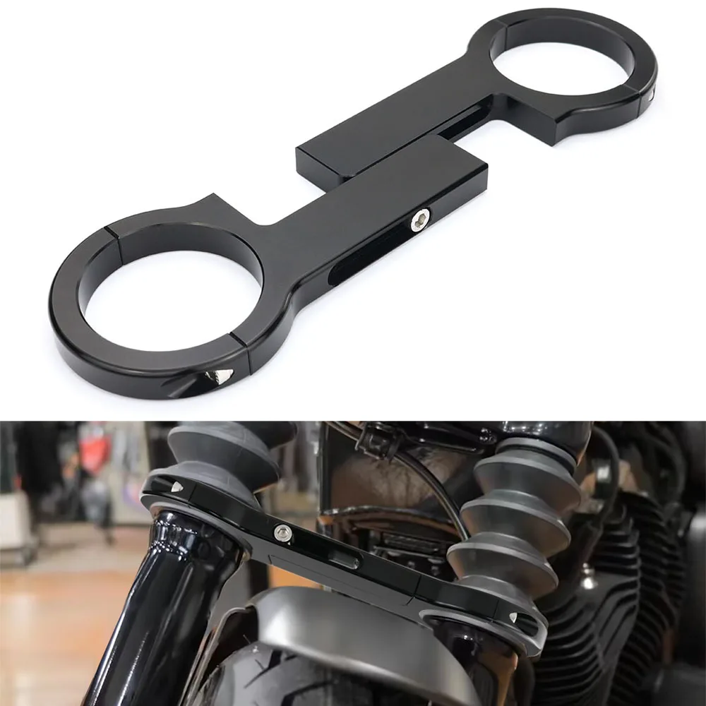 

Motorcycle Front Fork Stabilizer Fork Brace Fit For Harley 39mm Narrow Glide Sportster XL and up Super Glide Dyna FXD and FXR