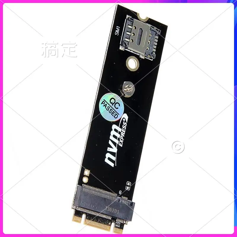 AP-M.2 B-Key Naar PCIE Adapter Riser Met Sim-kaartsleuf Voor 4G 5G LTE netwerkmodule M.2 M-Key/B-Key NVME Adapter