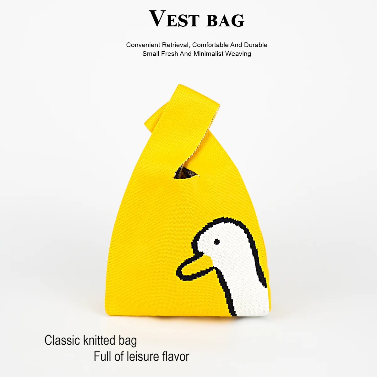 

Вязаная сумка Cute Animal Wild, прочный полиэстер и фиксированный плечевой ремень, подходит для работы, поездок на работу, отдыха, кемпинга, доступны в все сезоны, подходит для женщин и детей