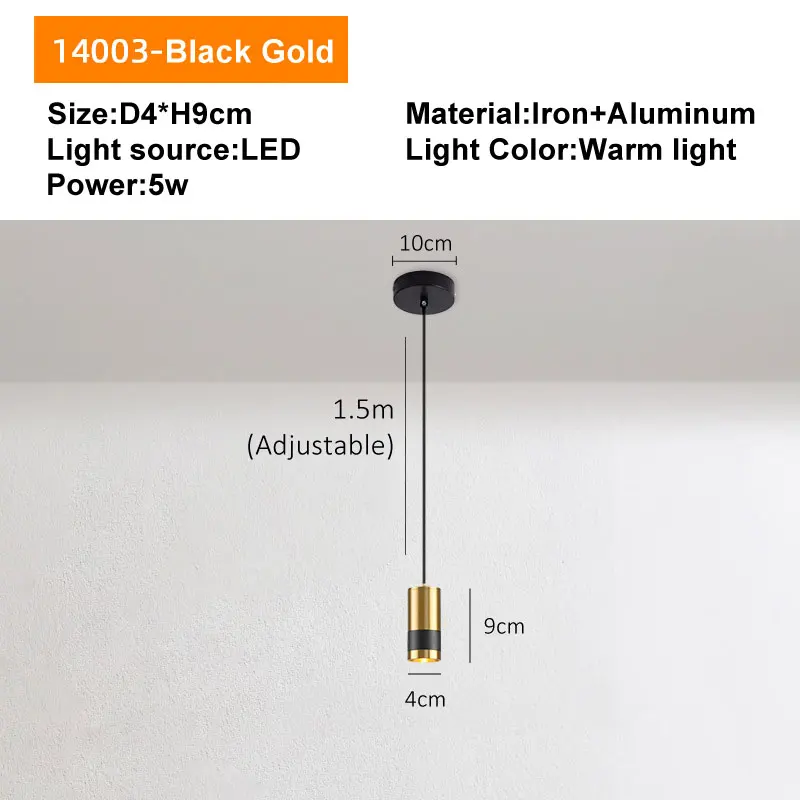 Lâmpada pingente LED cilíndrica nórdica, moderna sala de estar, Designer Loft, cozinha simples, quarto, bar, escada