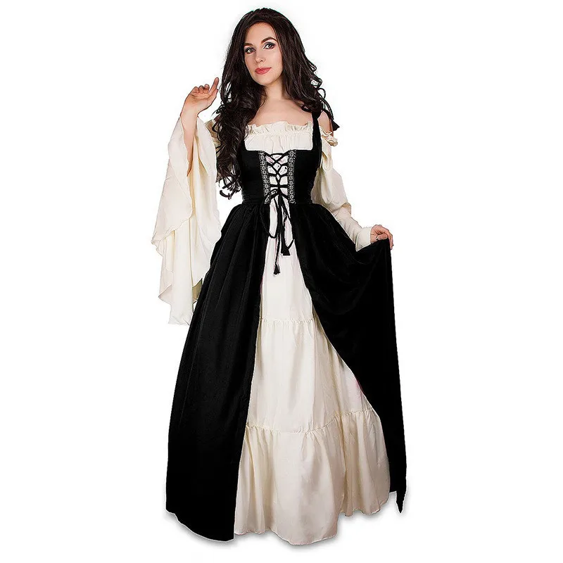 女性のための中世のコスプレ衣装,大きいサイズのドレス,ベスト,ビブスパイク,プリンセス,スチームパンク,スーツ