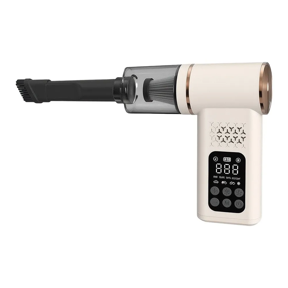 150 PSI Cordless Tire Inflator and Vacuum Cleaner Set for Use Compact Design LED Light 2000 mAh Rechargeable Battery