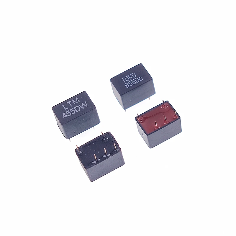 10Pcs/Lot LTM455DW LTM455D 455D TOKOB55DC 2+3 5Pin DIP-5 455KHz ceramic filter For communication Signal relay