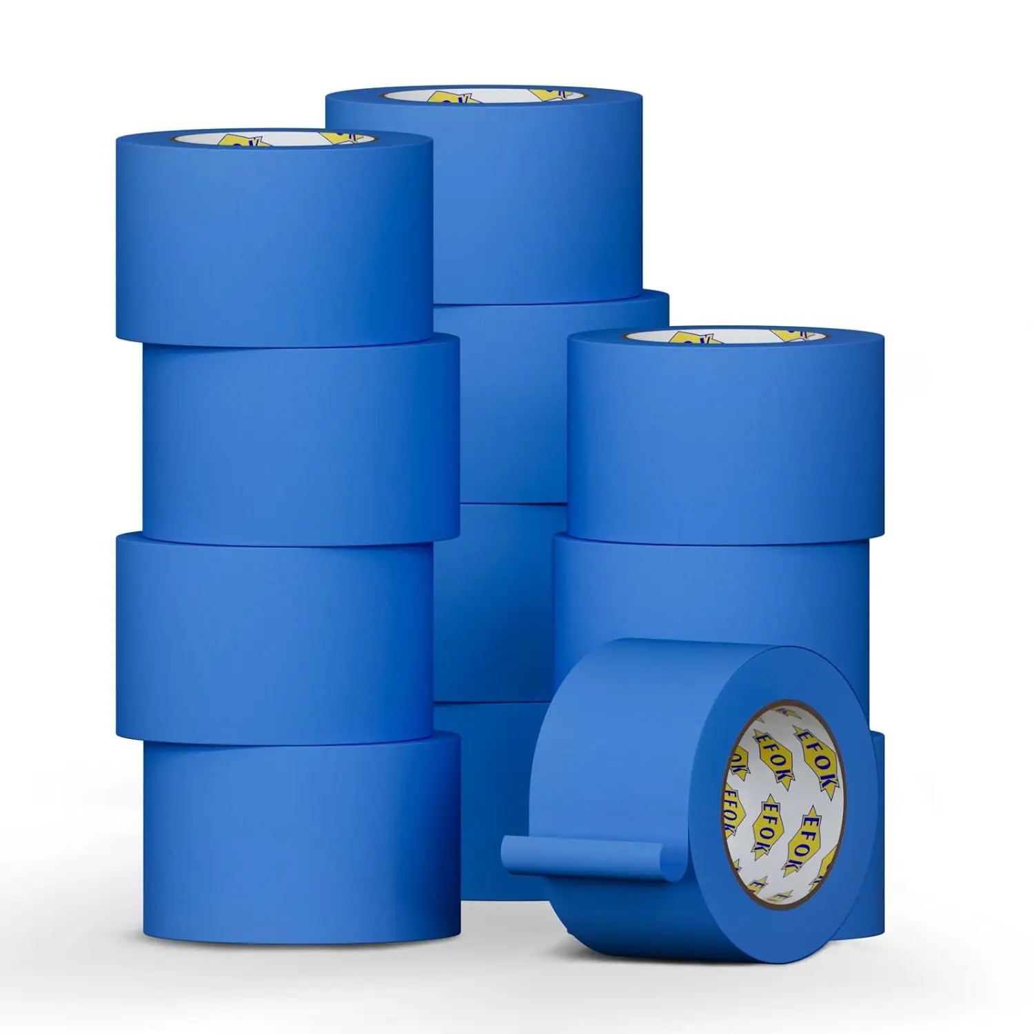 

12 Pack Blue Painters Tape 3 Inch Wide Bulk - Paint Tape 3 Inches x 55 Yards - Painter's Tape Blue Masking Tape for Wall