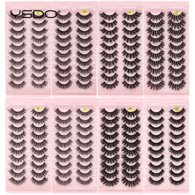 YSDO รัสเซีย Strip Lashes 3/10 คู่ 3D Mink Eyelashes Natural Mink Lashes Dramatic Messy ขนตาปลอมแต่งหน้าหนา Cilios