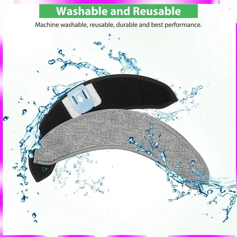 

N98R 4 PCS Mopping Pads Fiber Mop Pad Accessories Set For Irobot Roomba Combo J7+ Robot Vacuum