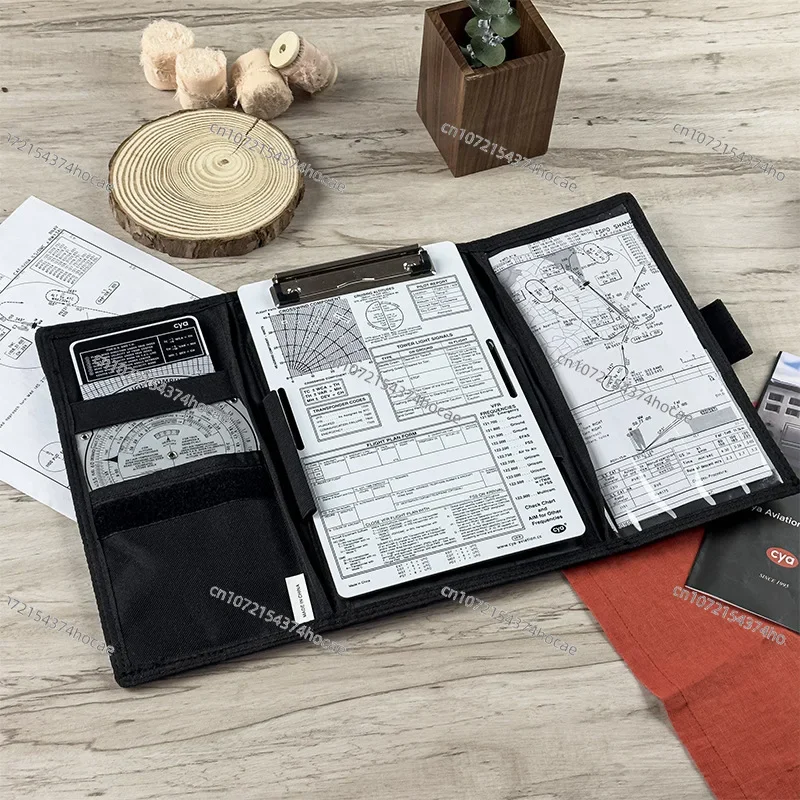 Pilot Specific Knee Plate IFR VFR Visual Flight Instrument Flight Rules Strap Cloth Cover Magic Paper Clip Document