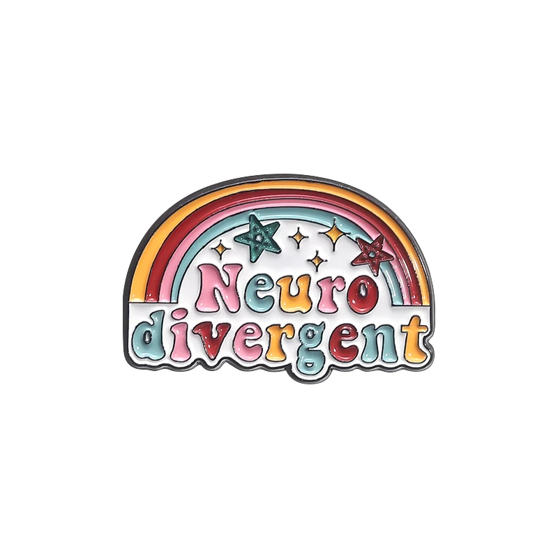Pin esmaltado para autismo TDAH, rompecabezas de concientización autista neurospicy, broches de salud Mental, insignia para mochila con solapa, regalo de joyería para amigos