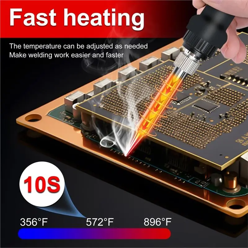 @@AB07 Hot Use Portable Electric Soldering Iron 60W Cordless Soldering Station Compatible For RYOBI 18V Battery With USB& Type