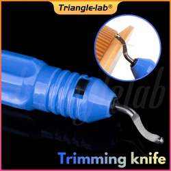C trianglelab Coltello da taglio Raschietto Stampa 3D Strumento di rifilatura Strumento per stampante 3D Materiale PLA ABS PETG Dispositivo di taglio per potatura di modelli