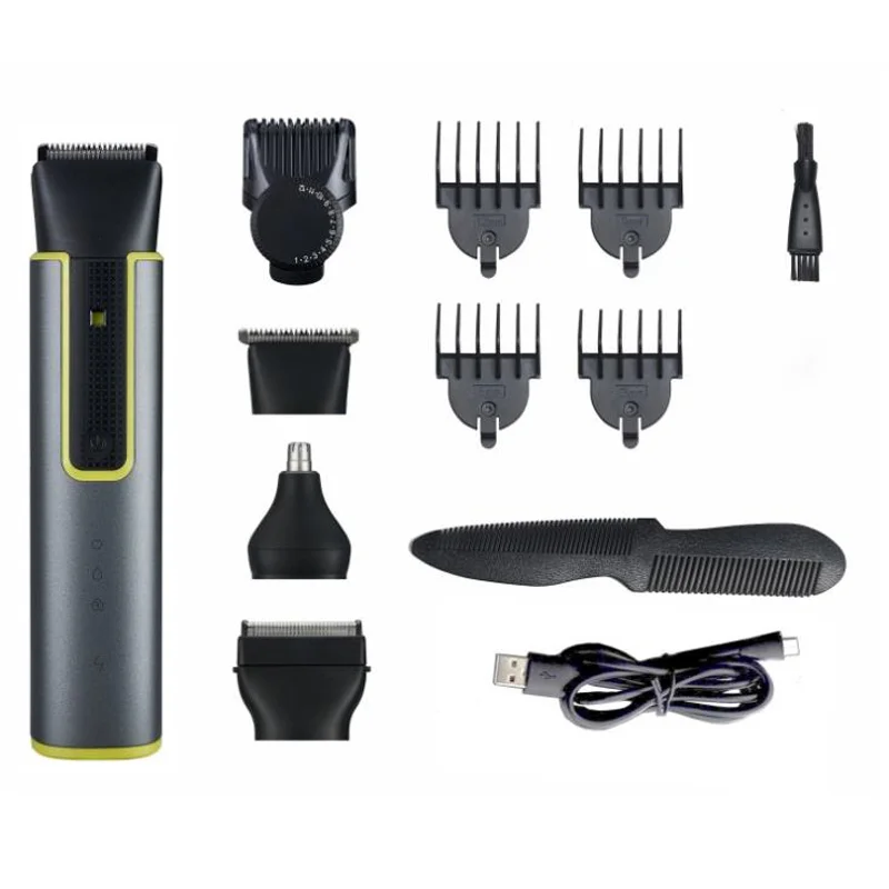 

Hairdresser cordless complete set of electric hair trimming machine kit - Portable 4-in-1 USB with stainless steel trimmer
