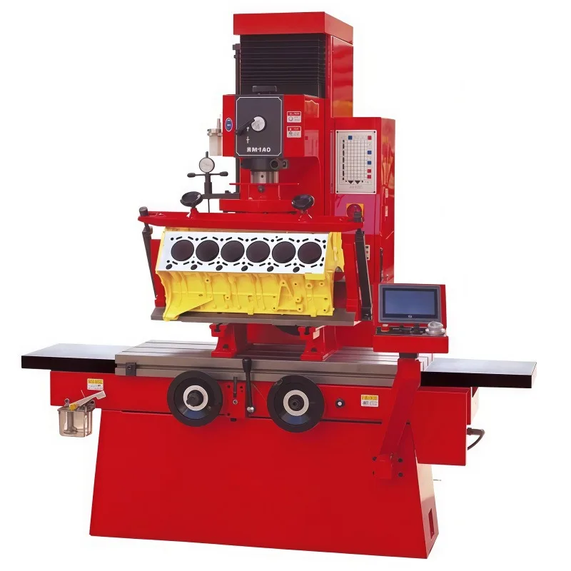 Vertical precision boring and milling machine for automobile and motorcycle engine block