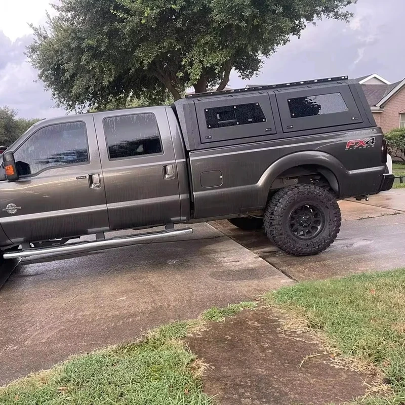 

High Quality Hot Selling Aluminum Alloy Hard Top Pickup Canopy Topper F250 8FT