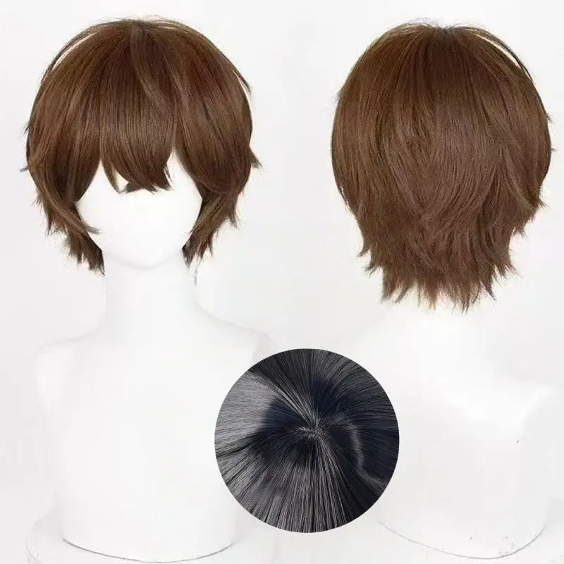 The Lost Tomb Wu Xie cosplaypruik - Fluffed Crown Craft & speciaal gemengd bruin volledig hoofdpruik