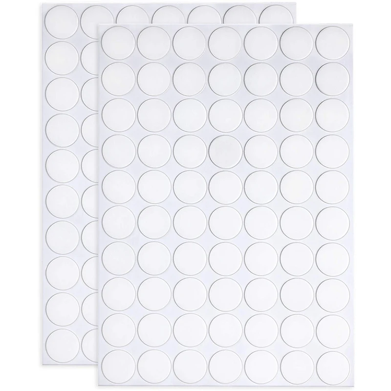 

140pcs 20mm Double Sided Sticky Removable Dots Stickers Round Putty Clear No Trace Sticky Tack for Festival Decoration