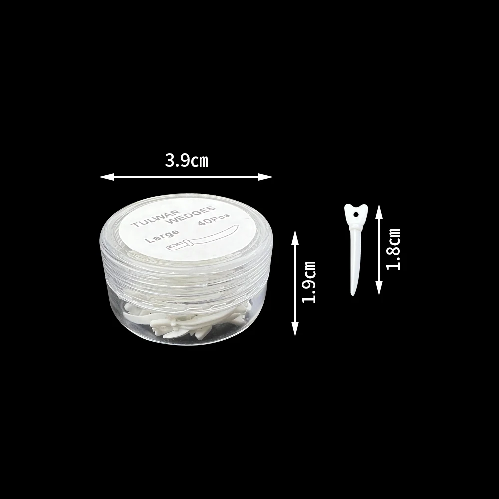 

Dental Fill Wedge Tulwar Disposable Dental Gap Strip Segmented Profile Metal Matrix Plastic Wedge Dental Consumables