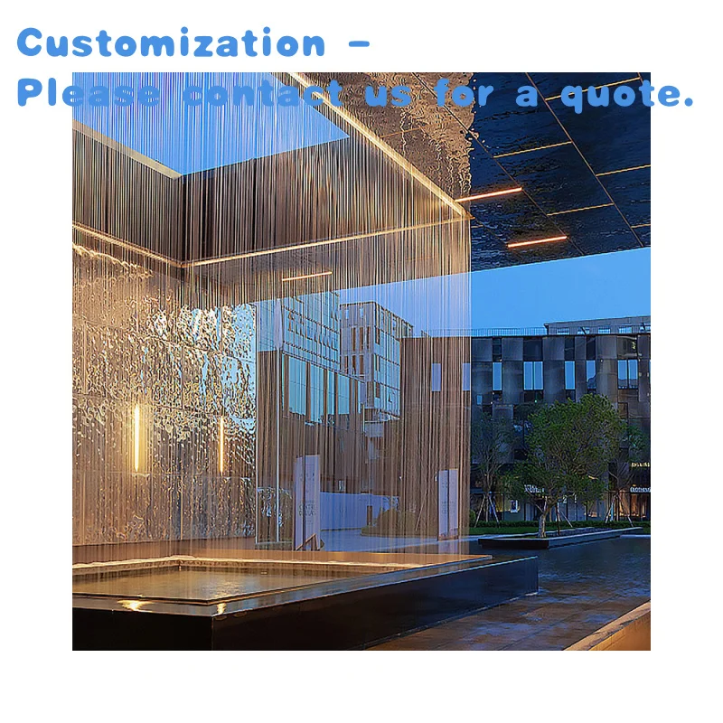 custom.Customized Artificial  Garden Feature Waterfall Fountain Outdoor  Luxury Curtain Fountain