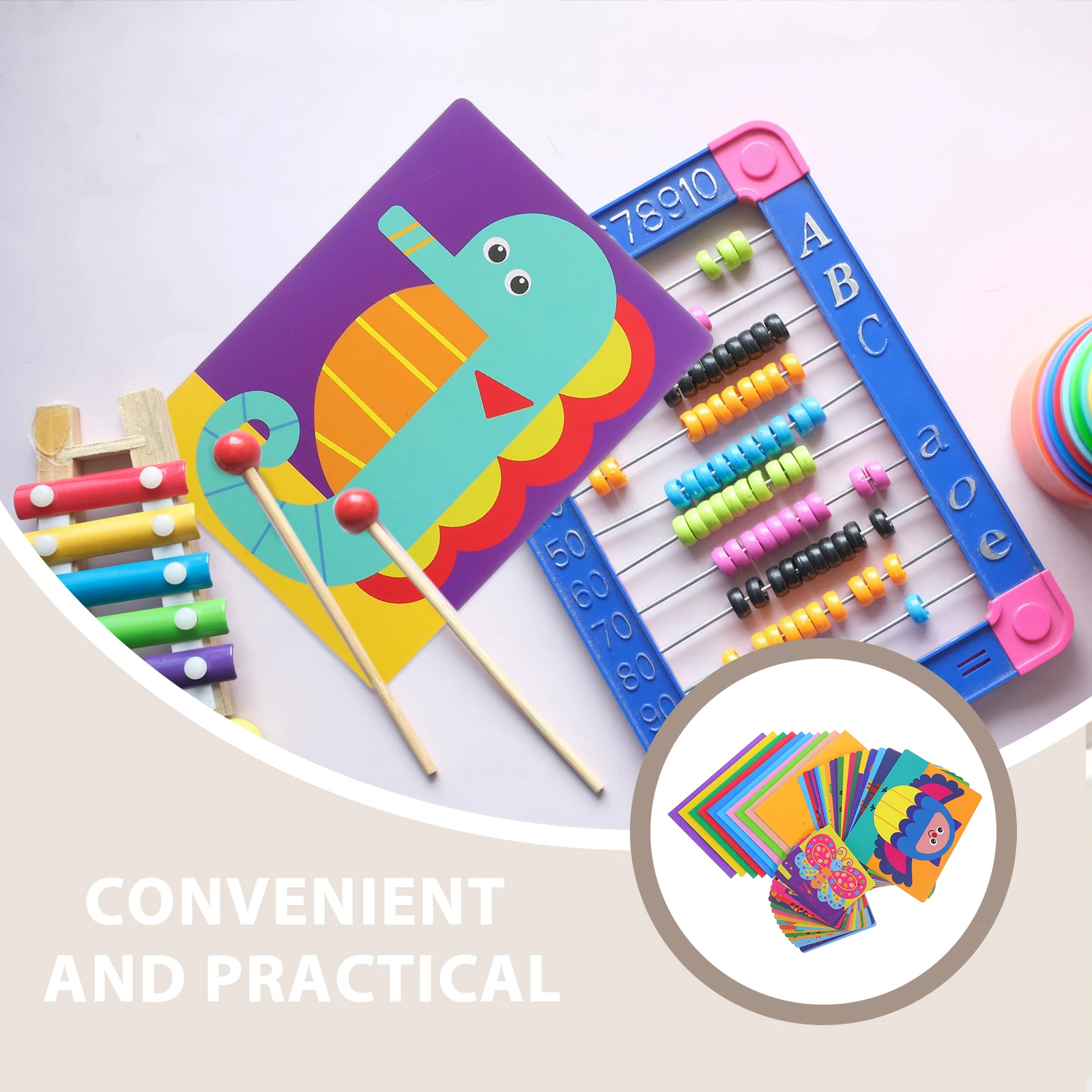 DIY EVA-knutselstickers Dierenpuzzelspel Leren speelgoed voor peuters Educatieve kunstset Voorschoolse activiteit Reizen Leuke knutselset