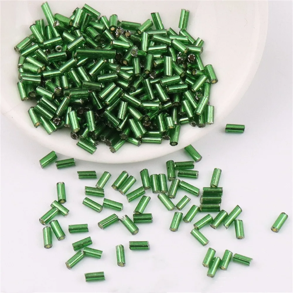 2*2mm 2*4mm 2*6mm silber gefüllte Rohr perlen hand genähte Perlen Reis perlen DIY handgemachtes Armband Zubehör h Rohr Großhandel. – Detail 17