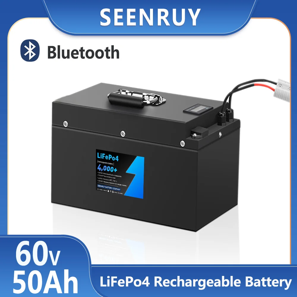 60v 50AH LiFePo4 Battery Pack Built-in BMS Lithium Iron Phosphate perfect for sightseeing car Electric motorcycle tricycle