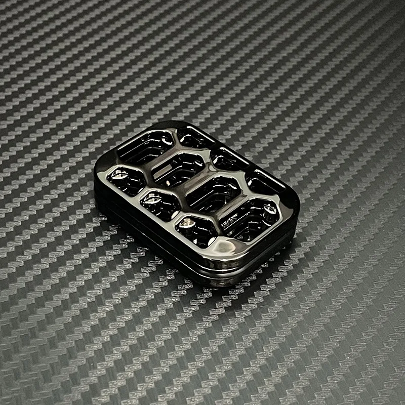 Hollow Out Magnetic Slider EDC Infinite Position Push Card Mechanical Metal Fingertip Push Slider Adult Cool Fidget Spinner Toy