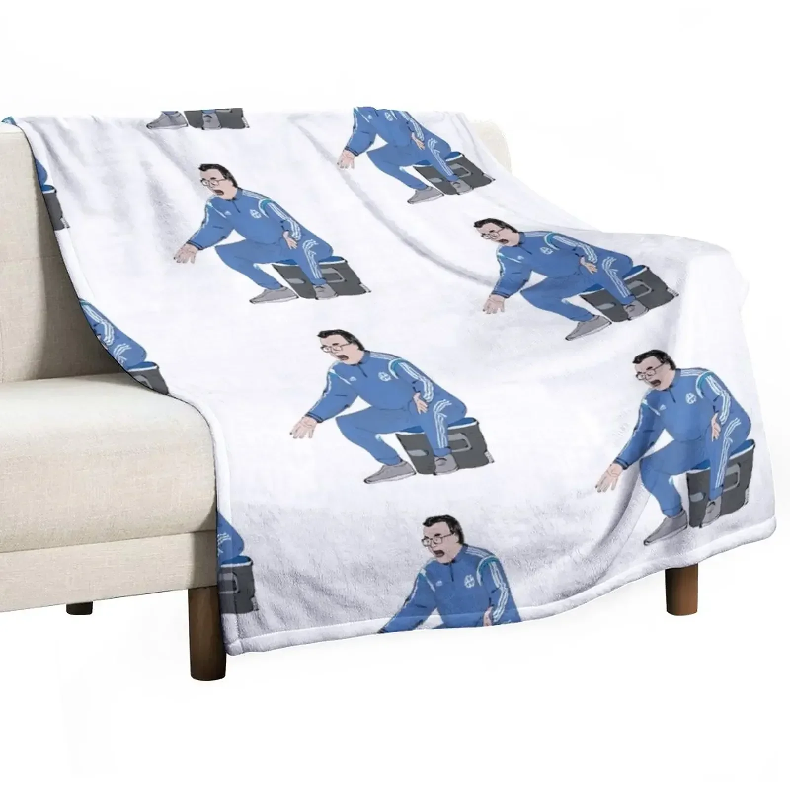 Marcelo Bielsa OM Throw Blanket Bed Shaggy Blankets