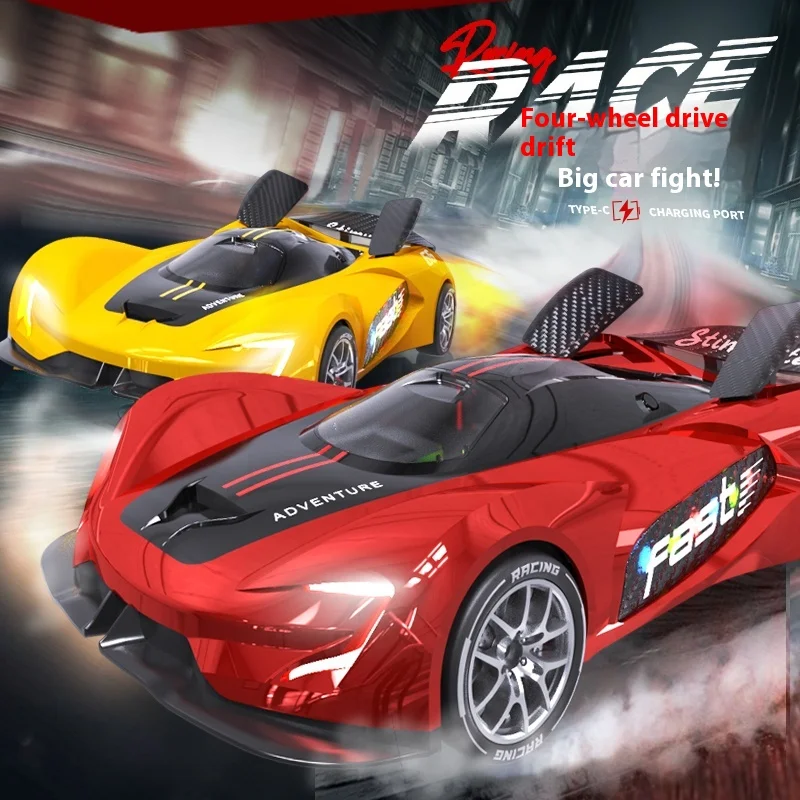 

RC Racing Car 1/24 Sports Car Drift 2.4G 4WD High Speed Model Car Light Music Electric VEHICLE FOR BOYS Birthday Gifts