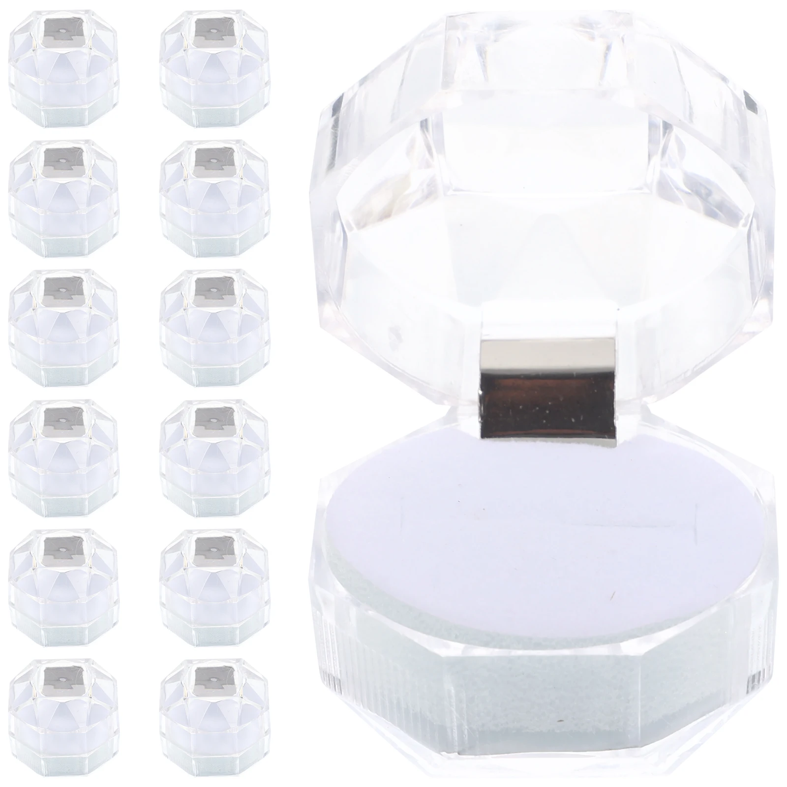 

20 Pcs Ring Box Boxes Bulk Organizer for Jewelry Jewellery Organizers Case Wedding Decor