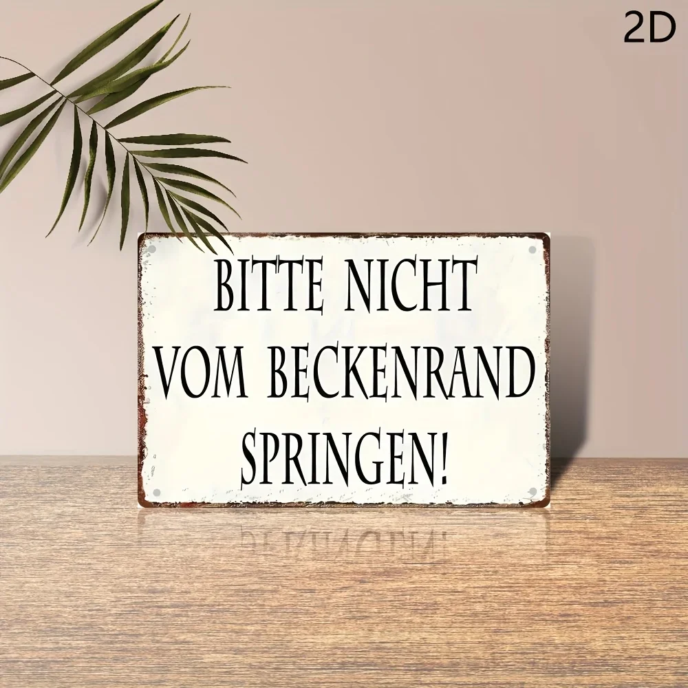 2D Flat, [2D Flat] 1pc Classic Metal Sign: 