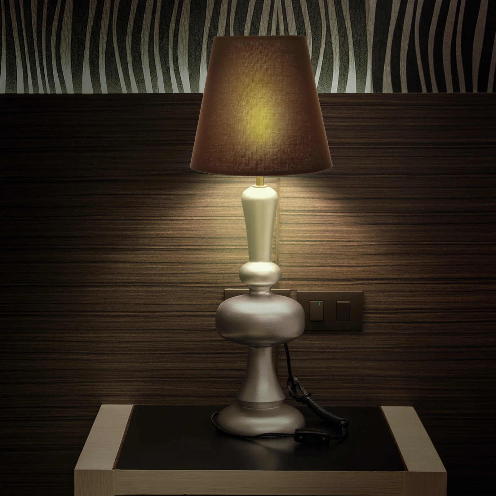 

Cloth Lampshade Black Pleated Durable Cover Home Decor Accessories Modern Shades Table Vintage Lamps Lampshade Cloth Lamp Cover