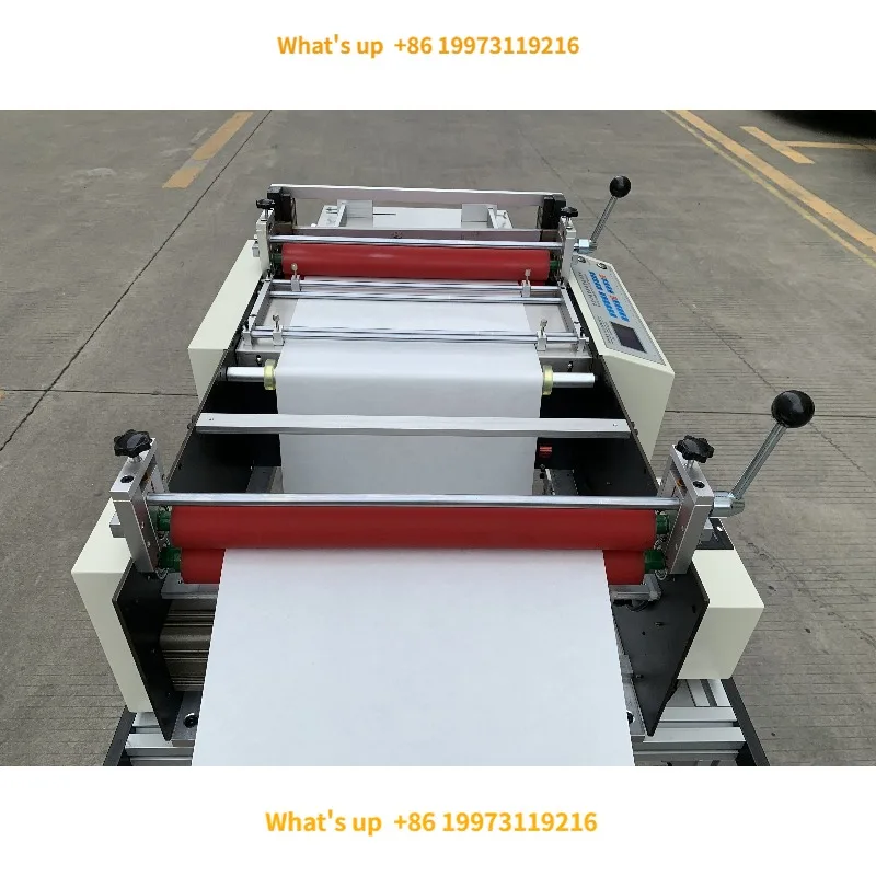 2026 400mm Feeding Width Self-adhesive Sticker Roll to Sheet Cutting Machine/Printed Label Cutting Machine With Eye Mark Sensor