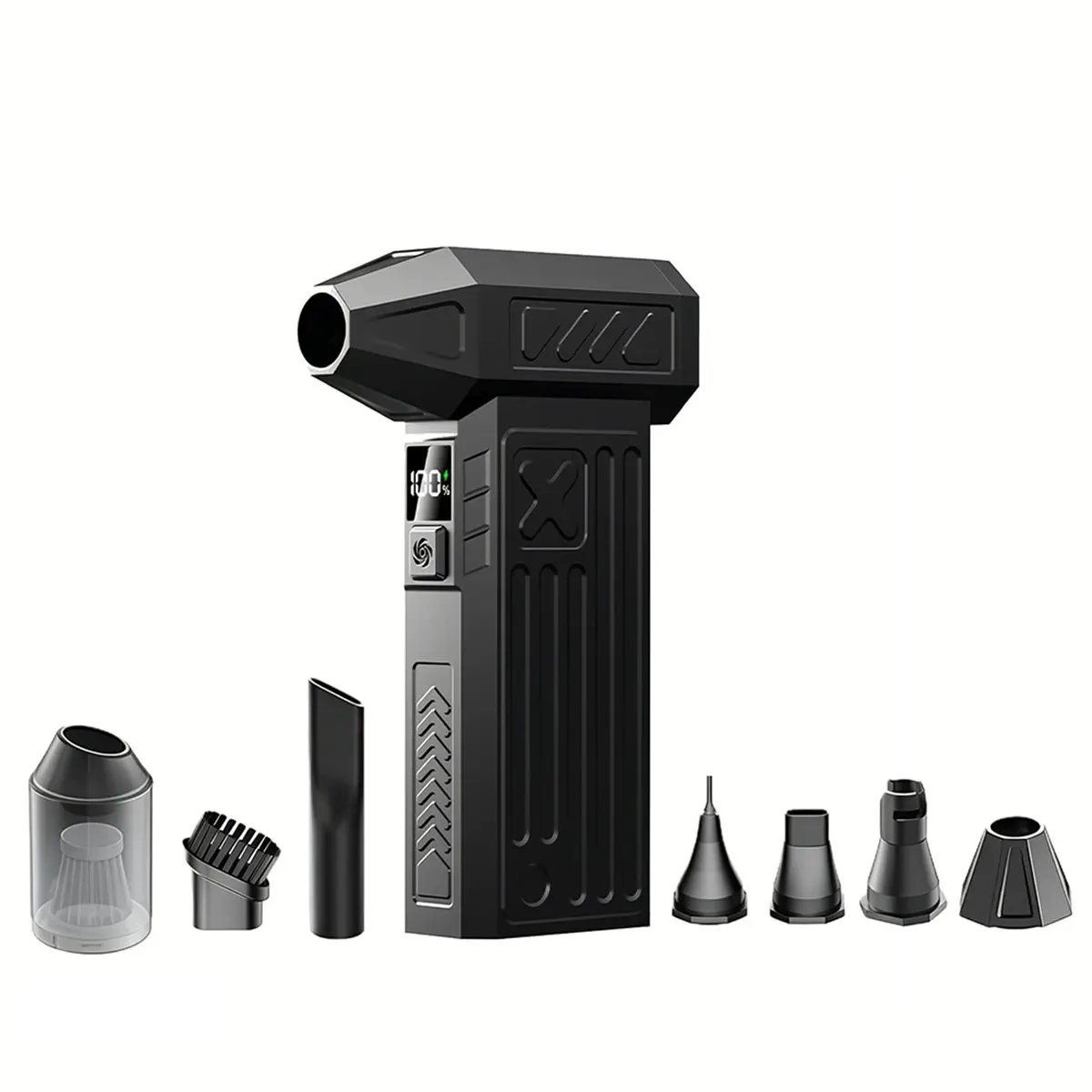 HGHO 100000RPM Fan 5 Gear Adjustable Blower Cordless Compressed Air Duster for Car Dryer PC Home Cleaning