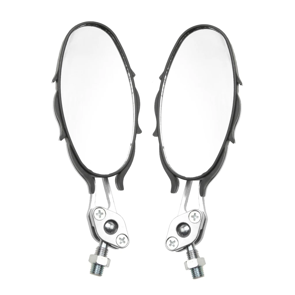 

Motorbike Mirror 10mm Rearview Clear Vision Plastic Housing Side Mirror for Motorcycle Crossbar and Handlebar Parts
