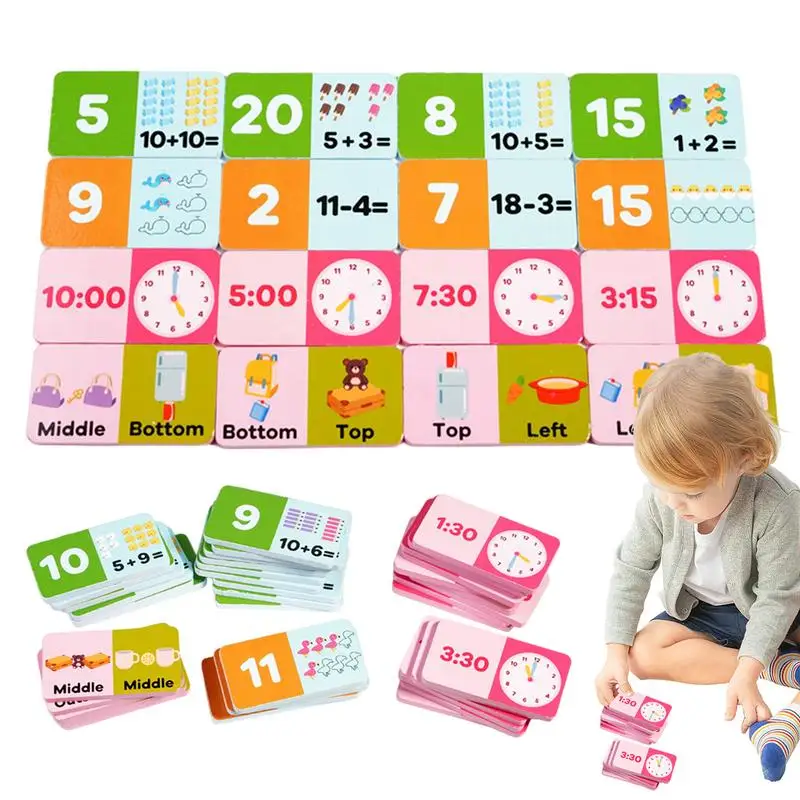 

Subtraction Games Wooden STEM Educational Toy Kindergarten Math Games Time Awareness Word Learning Toy & Interactive Tools For