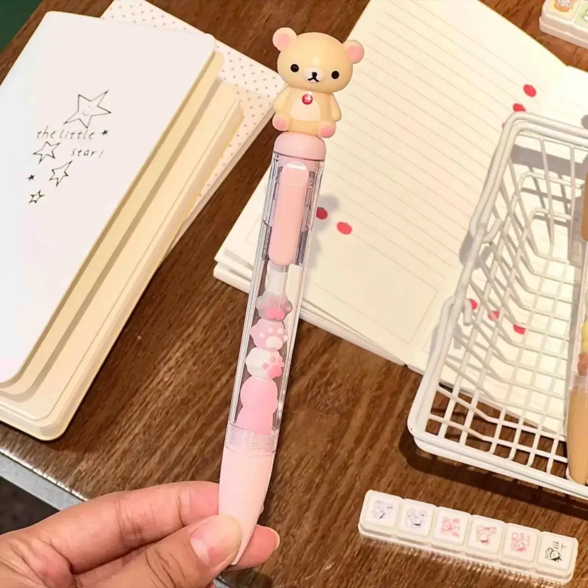 Rilakkuma Korilakkuma Smooth Writing Press Schwarzer Kugelschreiber Neutraler Stift Schreibwaren für Studenten Geburtstagsgeschenk für Klassenkameraden – Detail 1