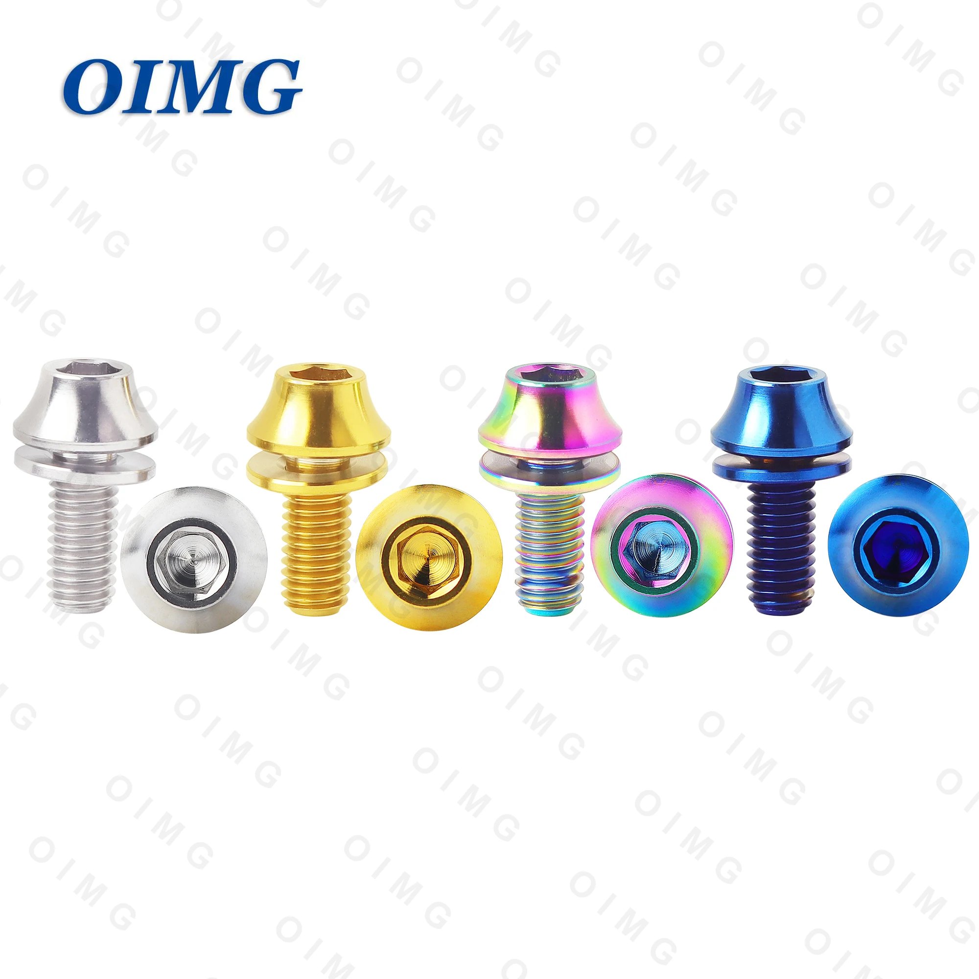 M5x12mm Titanium Alloy Bicycle Water Bottle Cage Fixing Bolts  MTB Road Bike Bottle Holder Screws Air Pump Fixed Bolts