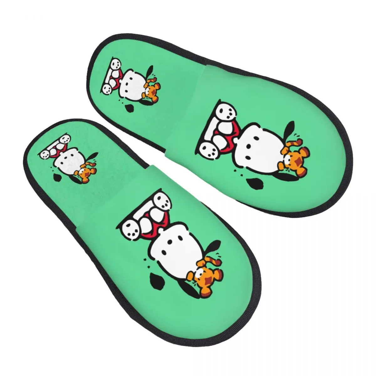 

Уютные тапочки из пены с эффектом памяти Pochacco на заказ, женская домашняя обувь для отеля с милой собакой