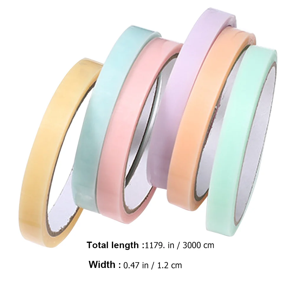 

6 Rolls Sticky Balls Tape Colorful DIY Adhesive Rolling Balls Stress Relief Mental Health Relaxation Fun Supply