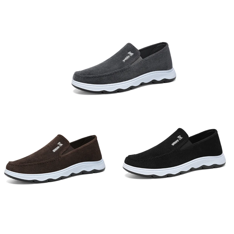 Outdoor Soft Soled Non Slip Footwear Breathable Spring Autumn Men's Casual Shoes Elderly Men's Wear Resistant Cloth Shoes