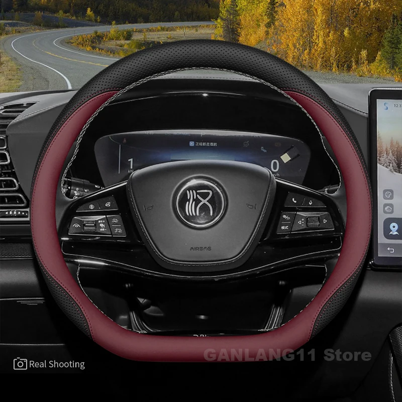 الصيف غطاء عجلة توجيه سيارة ل BYD han EV 2024 2025 نمط السيارة عجلة القيادة السيارات byd han ev اكسسوارات 2025 #6