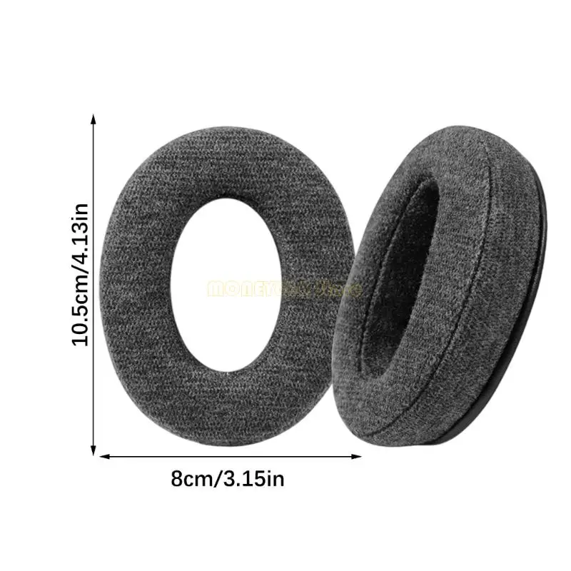 F62C 1 쌍 헤드폰 쿠션 소프트 패브릭 커버 및 메모리 폼 패딩 게임 헤드폰 소음 분리