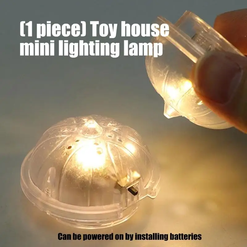 

2PCS Miniature Lighting Lamp for Doll House with Soft Glowing for Gentle Glowing for Children Playroom Scene Decors A2UB