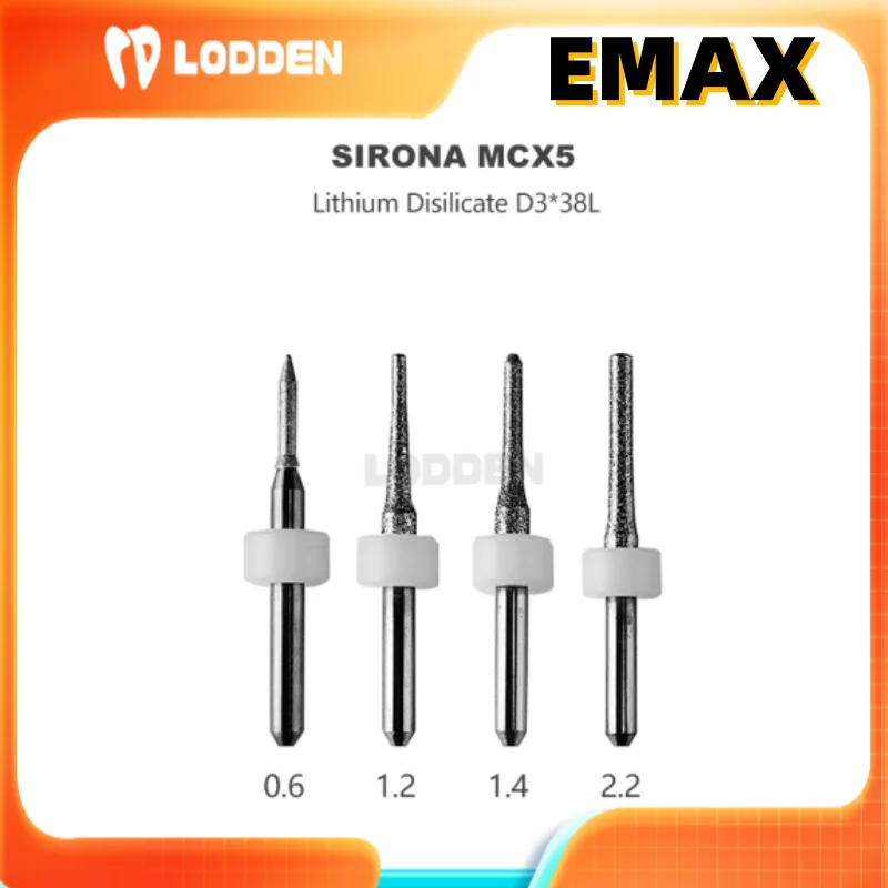 

Sirona MCX5 Dental Milling Burs For Dental Lithium Disilicate Grinding 1pcs Drill Coating D3-34-D0.6/1.2/1.4/2.2mm Dental Drill