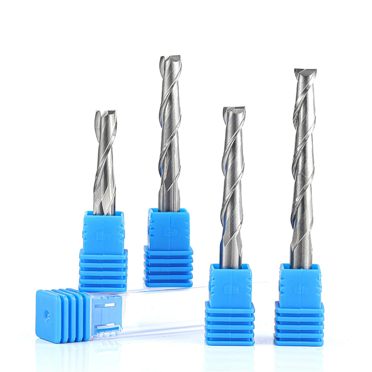 1pc HRC45 3.175mm 4mm 6mm 8mm double-edged milling cutter carbide spiral engraving utility cutter engraving machine cutter