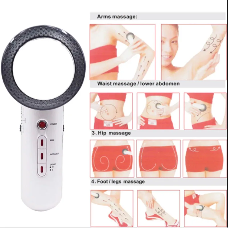 Siêu Âm Cavitation EMS Đốt Cháy Mỡ Máy Mặt Thân Với Miếng Dán Cường Lực Lipo Galvanic Hồng Ngoại Làm Đẹp Thiết Bị