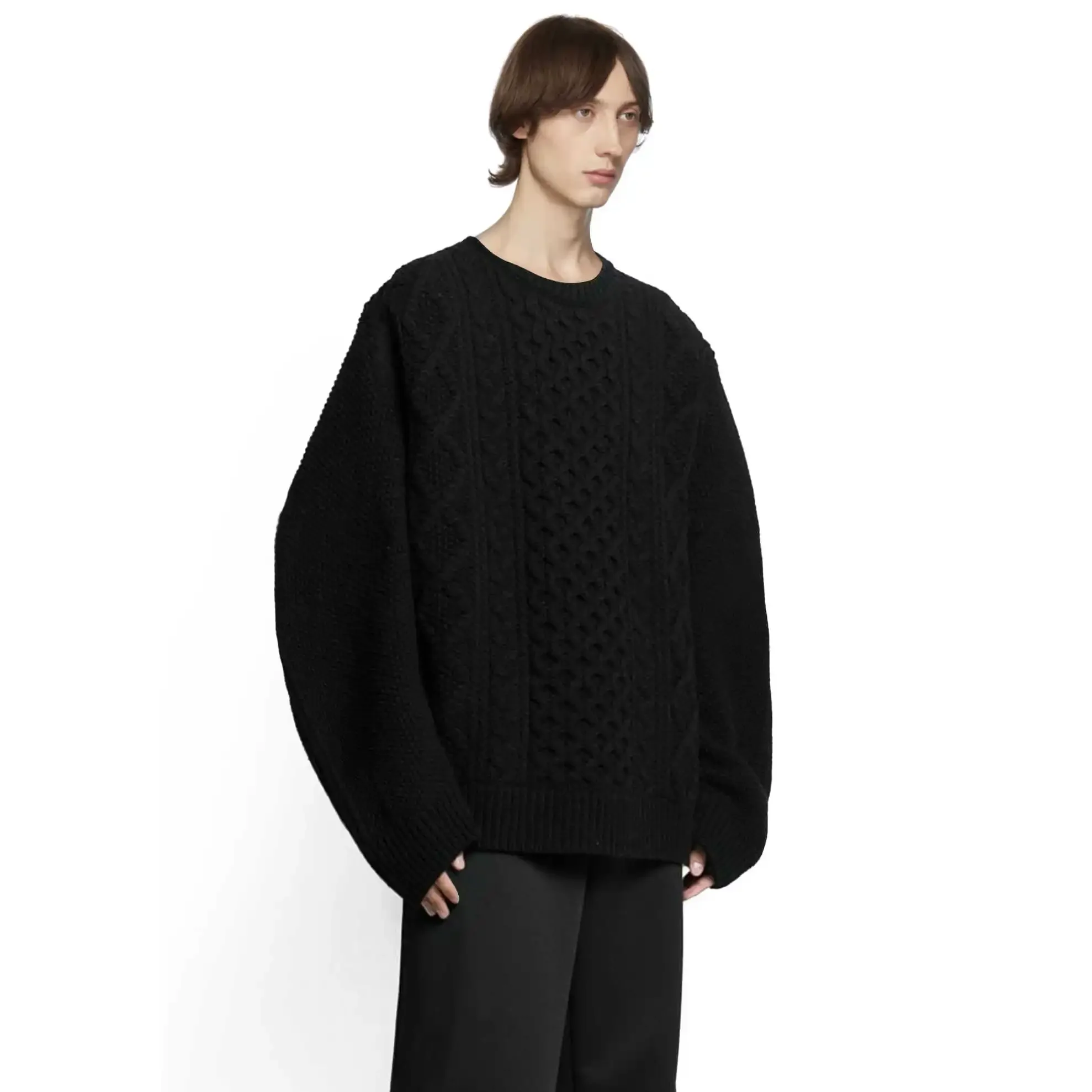 

YOJI OOAK WOOL свитер с круглым вырезом для мужчин