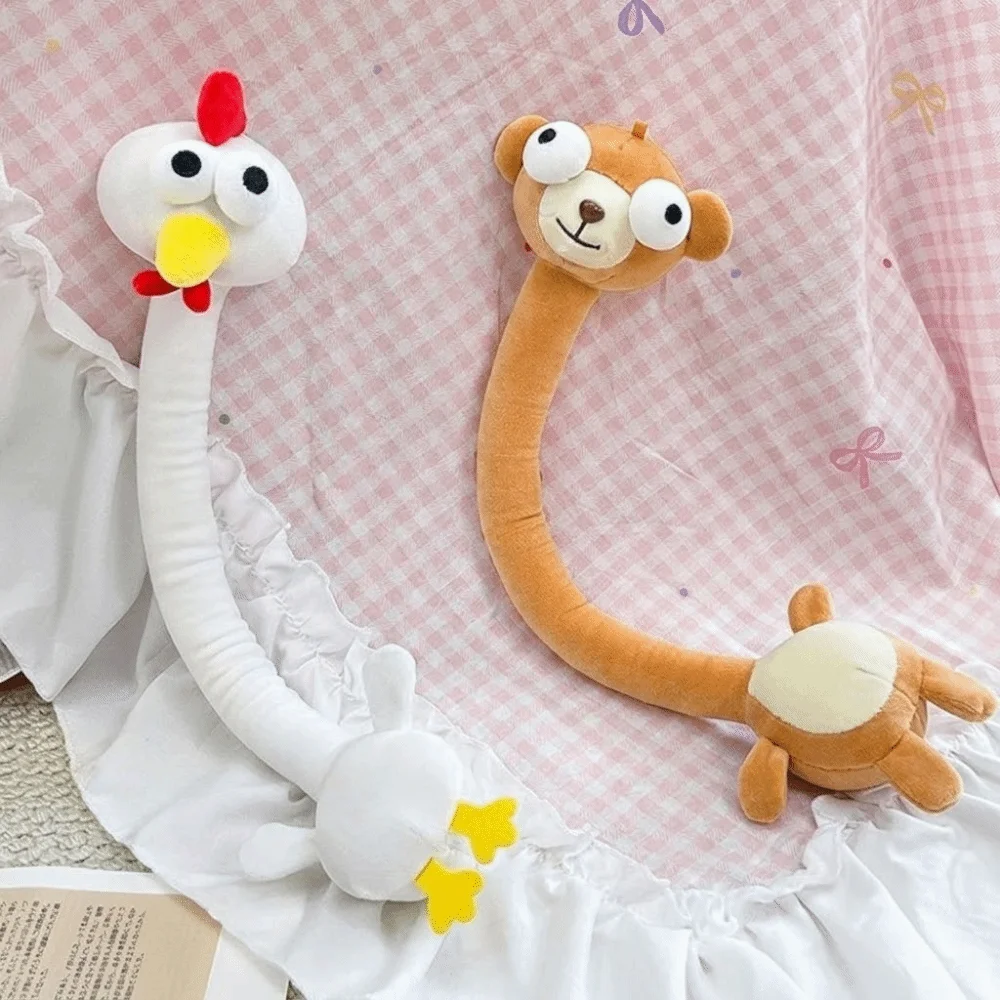 Funny Design Long Neck Animal Pendant White Color 40CM White Goose Bag Pendant Creative Gift Cute Style Cartoon Pendant