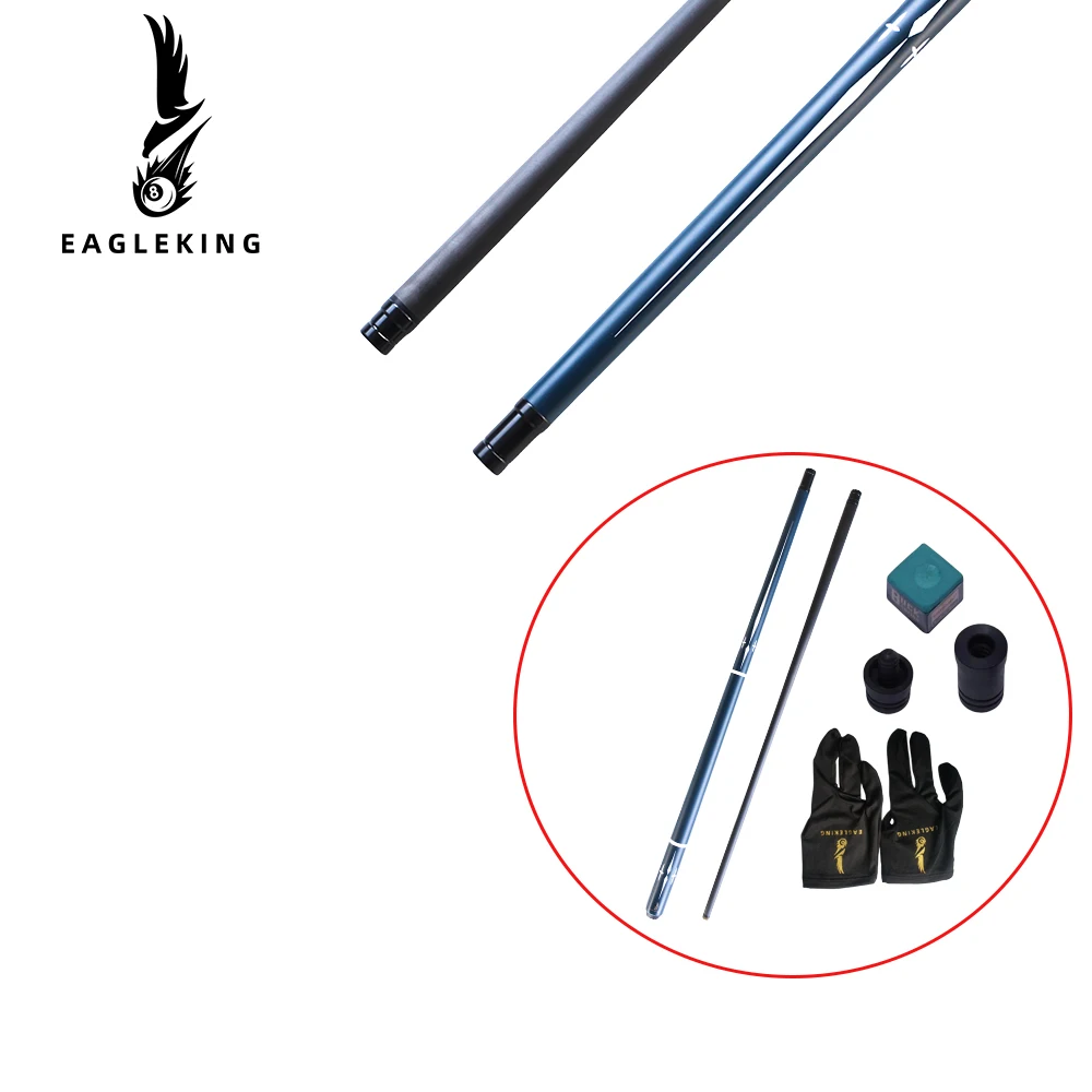 Carbon Fiber Billiards Cue, 100% Carbono, Proteção para Eixo, 12.4mm Tip, Jogos de Bilhar, 1/2 Jogo, 147cm, 58 polegadas, 18.5oz