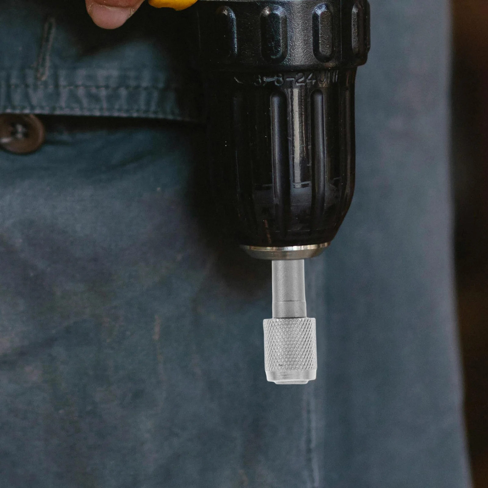 

2Pcs Drill Bit Extension Adapter 6.35mm Electric Hammer Round Shank to Hex Converter Portable Shaft Extension for Impact Driver