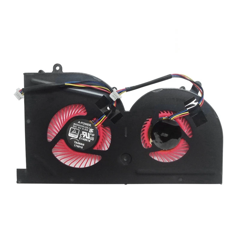 Ventilador de refrigeración para ordenador portátil, Enfriador de Gpu y Cpu para MSI GS63VR GS73 GS73VR MS-17B1 Stealth Pro, BS5005HS-U2F1